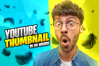 be professional thumbnail designer and youtube thumbnails