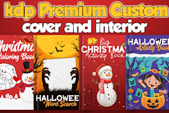 create cover book halloween christmas thanksgiving coloring pages for kdp amazon