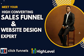design clickfunnels sales funnel, clickfunnels landing page, gohighlevel