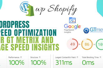 wordpress speed optimization for  gt matrix