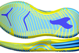 create 3d shoe sole design