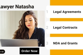 draft legal contract, nda, agreement and legal documents