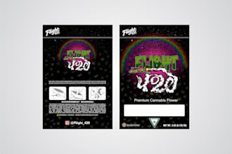 create unique cannabis pouch, mylar bag, cbd products