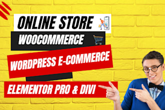 create a wordpress ecommerce website and wordpress ecommerce store