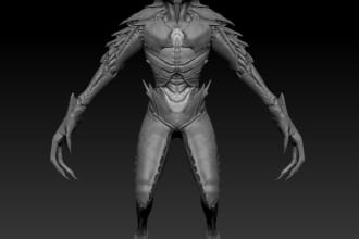 3d model sculpture or any what you want zbrush