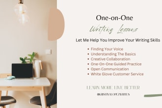 provide one on one coaching to improve your writing skills