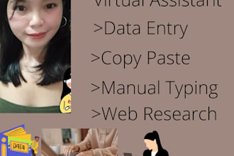 do data entry, copy paste, typing,