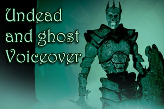 voice a scary ghost or undead spirit