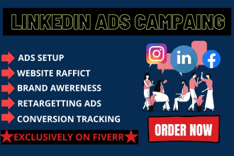 setup and manage linkedin ads campaign