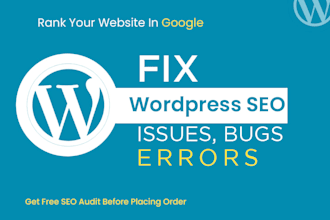 fix wordpress SEO issues to rank in google onpage issues