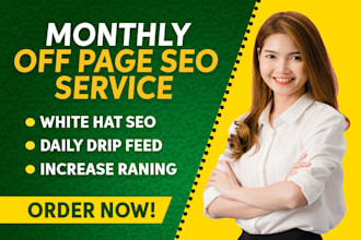 do complete monthly SEO dofollow backlinks service for fast google ranking