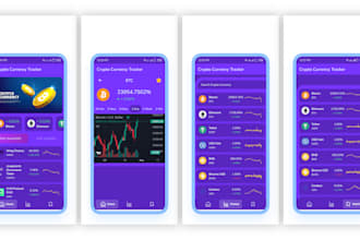 build crypto currency tracker app