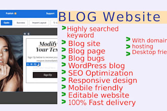 design your excellent blog website