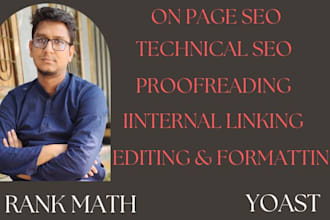 do onpage SEO and technical optimization of wordpress site