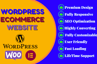 build wordpress ecommerce store and shop with woocommerce