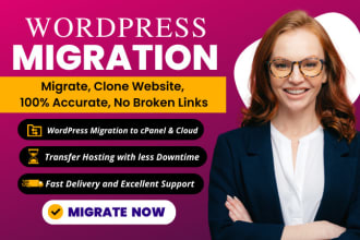 migrate wordpress website, transfer hosting with no downtime