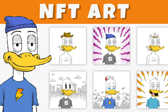 create a nft cartoon art collection