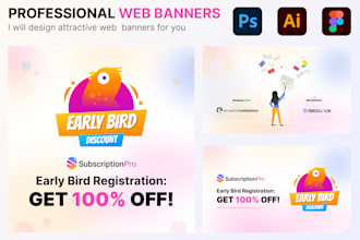 design banner ads for web, social media, or ppc