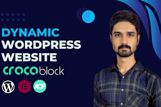 build a custom dynamic wordpress website using crocoblock jetengine and acf