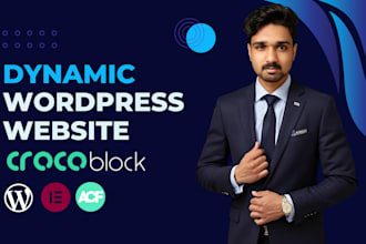 build a custom dynamic wordpress website using crocoblock jetengine and acf