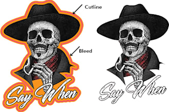 do cutline, cut contour, roland versaworks, kiss cut on your stickers