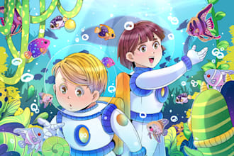 draw childern book illustration
