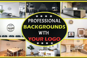 design custom zoom and google meet virtual background with your logo