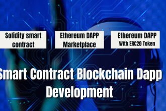 make a solidity smar contract dapp with erc20 custom token