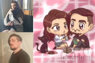 draw you in a cute chibi style
