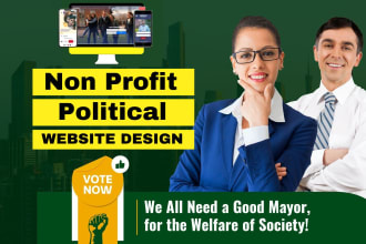 build non profit, charity or political campaign election website