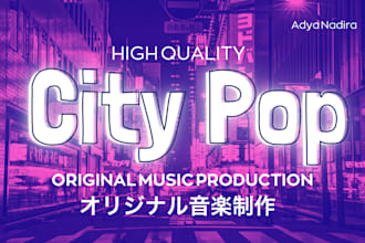 produce authentic 80s japanese city pop track