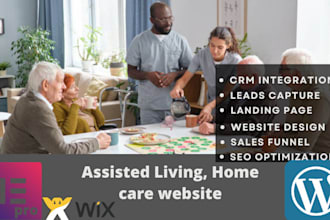 design assisted living and nursing home care website