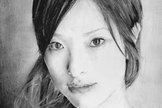 create a5 pencil artwork of people, animals or landscapes