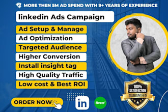 create a highly targeted linkedin ad campaign and optimize