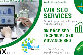 do complete wix website SEO optimization for google ranking