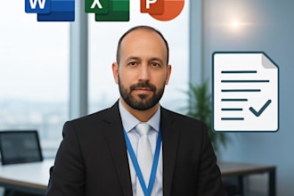 do data entry, typing in word, excel and PDF conversion