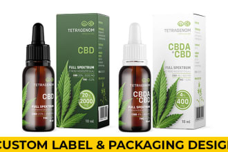 do label design, cbd label, pouch label, cosmetic label