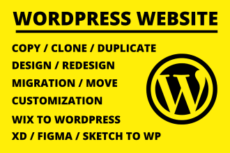 covert your wix, PSD, figma, HTML to wordpress with elementor pro