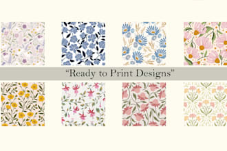 create custom seamless pattern for textile, clothing, and home decor