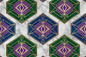 design unique seamless pattern, repeating floral and geometric pattern