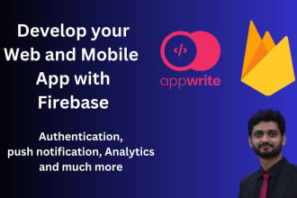 develop your flutter app with firebase, app write