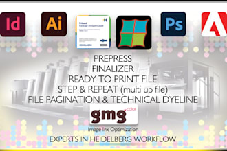 do prepress services, fix print file, ready to print file