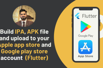 build ipa apk file and upload it to your app stores