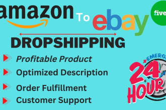 do amazon to ebay dropshipping listing, ebay listing