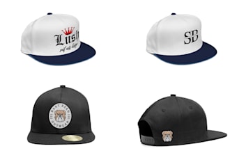 create a custom hat cap or snapback design