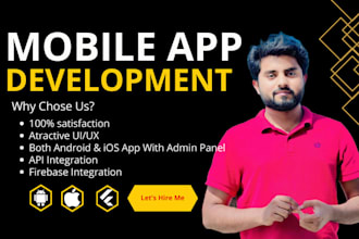 develope android and ios mobile apps using flutter and flutterflow