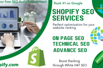do complete shopify SEO for ecommerce ranking, sales, and traffic