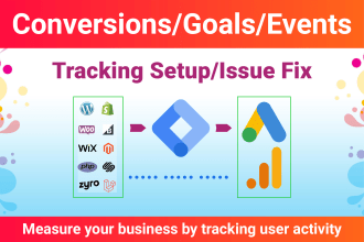 setup or fix google ads conversion tracking,tag manager,analytics,gtm,ga4 issues