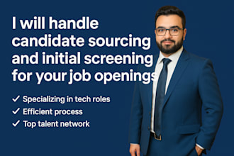 serve as your dedicated technical recruiter and tech sourcer