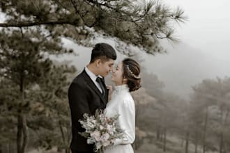 do wedding photo editing and events, photo color grading